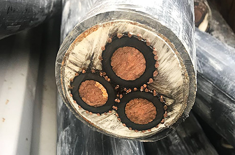 Прием медного кабеля